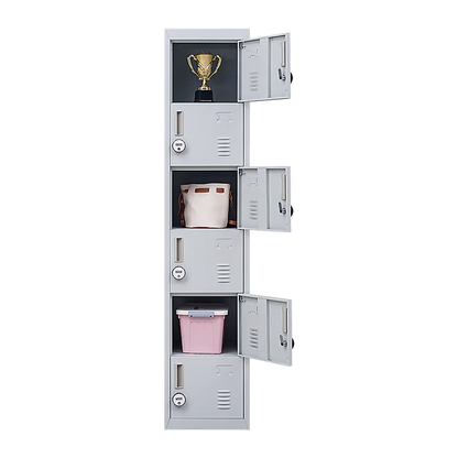 6-Door Locker for Office Gym Shed School Home Storage - Mekamart Australia