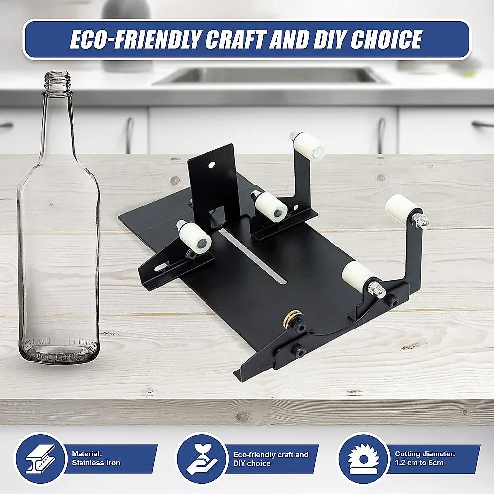 Glass Bottle Cutter Cutting Tool Upgrade Version Square & Round Bottle Cutter - Mekamart Australia