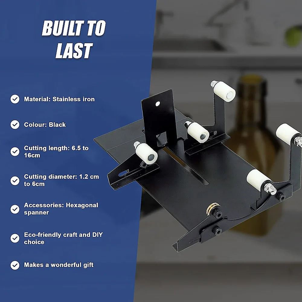 Glass Bottle Cutter Cutting Tool Upgrade Version Square & Round Bottle Cutter - Mekamart Australia