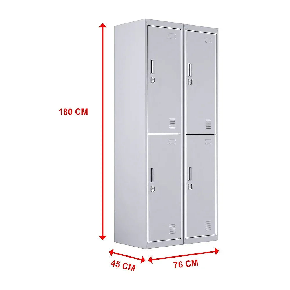 Four-Door Office Gym Shed Storage Locker - Mekamart Australia