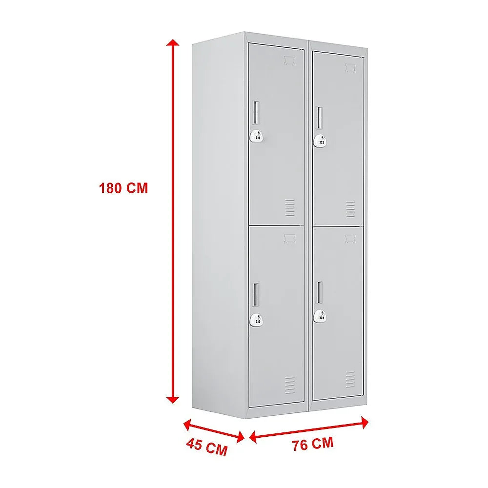 Four-Door Office Gym Shed Storage Locker - Mekamart Australia