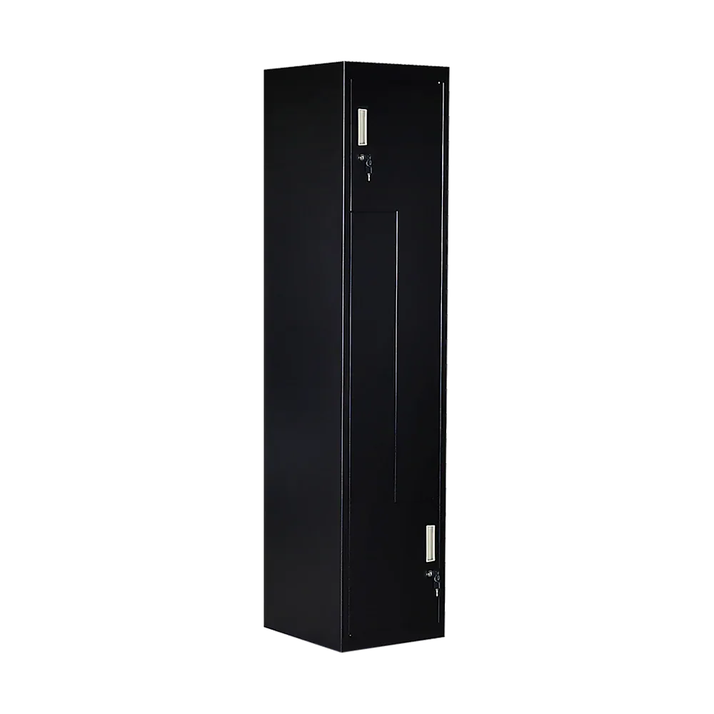 Black Two-Door L-shaped Office Gym Shed Storage Lockers - Mekamart Australia