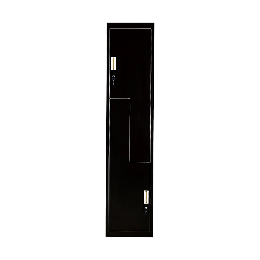 Black Two-Door L-shaped Office Gym Shed Storage Lockers - Mekamart Australia