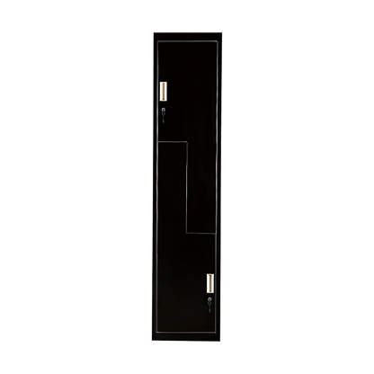 Black Two-Door L-shaped Office Gym Shed Storage Lockers - Mekamart Australia