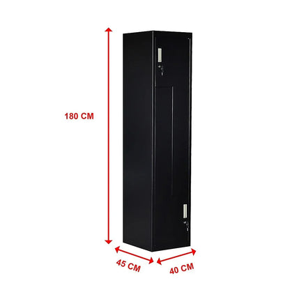 Black Two-Door L-shaped Office Gym Shed Storage Lockers - Mekamart Australia