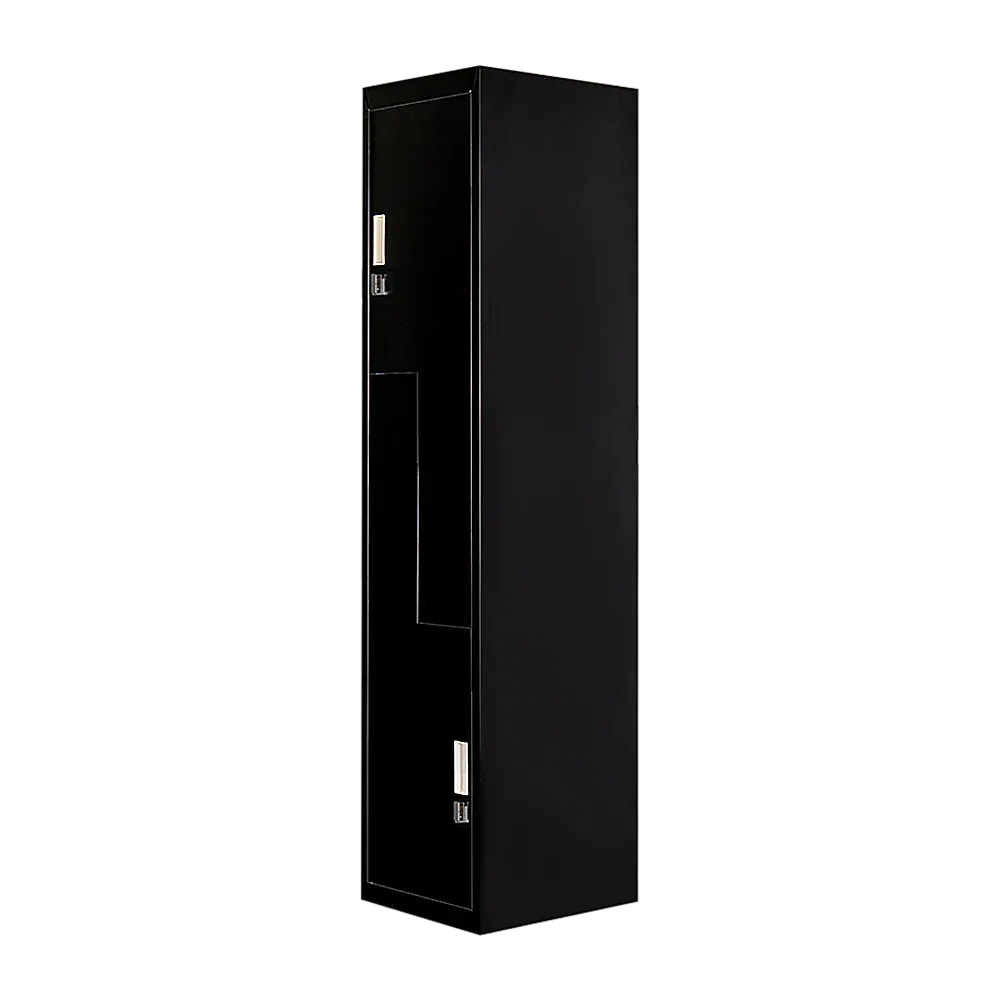 Black Two-Door L-shaped Office Gym Shed Storage Lockers - Mekamart Australia