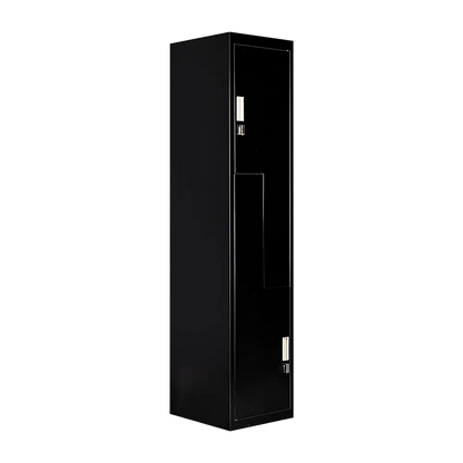 Black Two-Door L-shaped Office Gym Shed Storage Lockers - Mekamart Australia