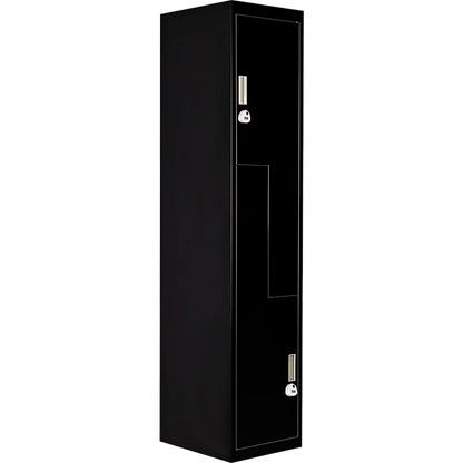 Black Two-Door L-shaped Office Gym Shed Storage Lockers - Mekamart Australia