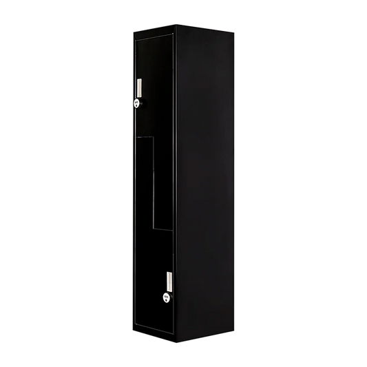 Black Two-Door L-shaped Office Gym Shed Storage Lockers - Mekamart Australia