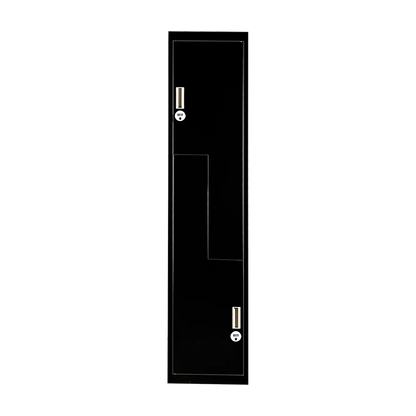 Black Two-Door L-shaped Office Gym Shed Storage Lockers - Mekamart Australia