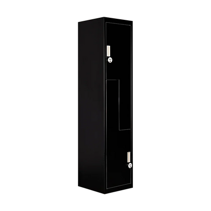 Black Two-Door L-shaped Office Gym Shed Storage Lockers - Mekamart Australia