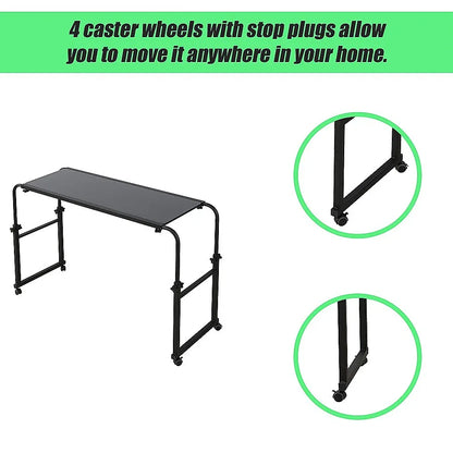 Overbed Table Work Laptop Desk with Wheels - Mekamart Australia