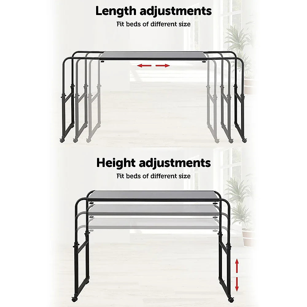Overbed Table Work Laptop Desk with Wheels - Mekamart Australia