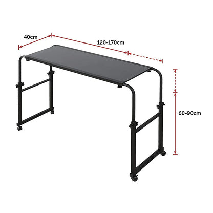 Overbed Table Work Laptop Desk with Wheels - Mekamart Australia
