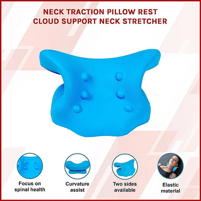 Neck Traction Pillow Rest Cloud Support Neck Stretcher - Mekamart Australia