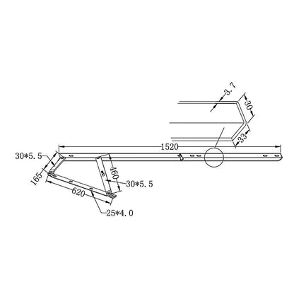 60" Bed Lift Hydraulic Mechanisms Kits For Space Saving Bed or Sofa Bed - Mekamart Australia
