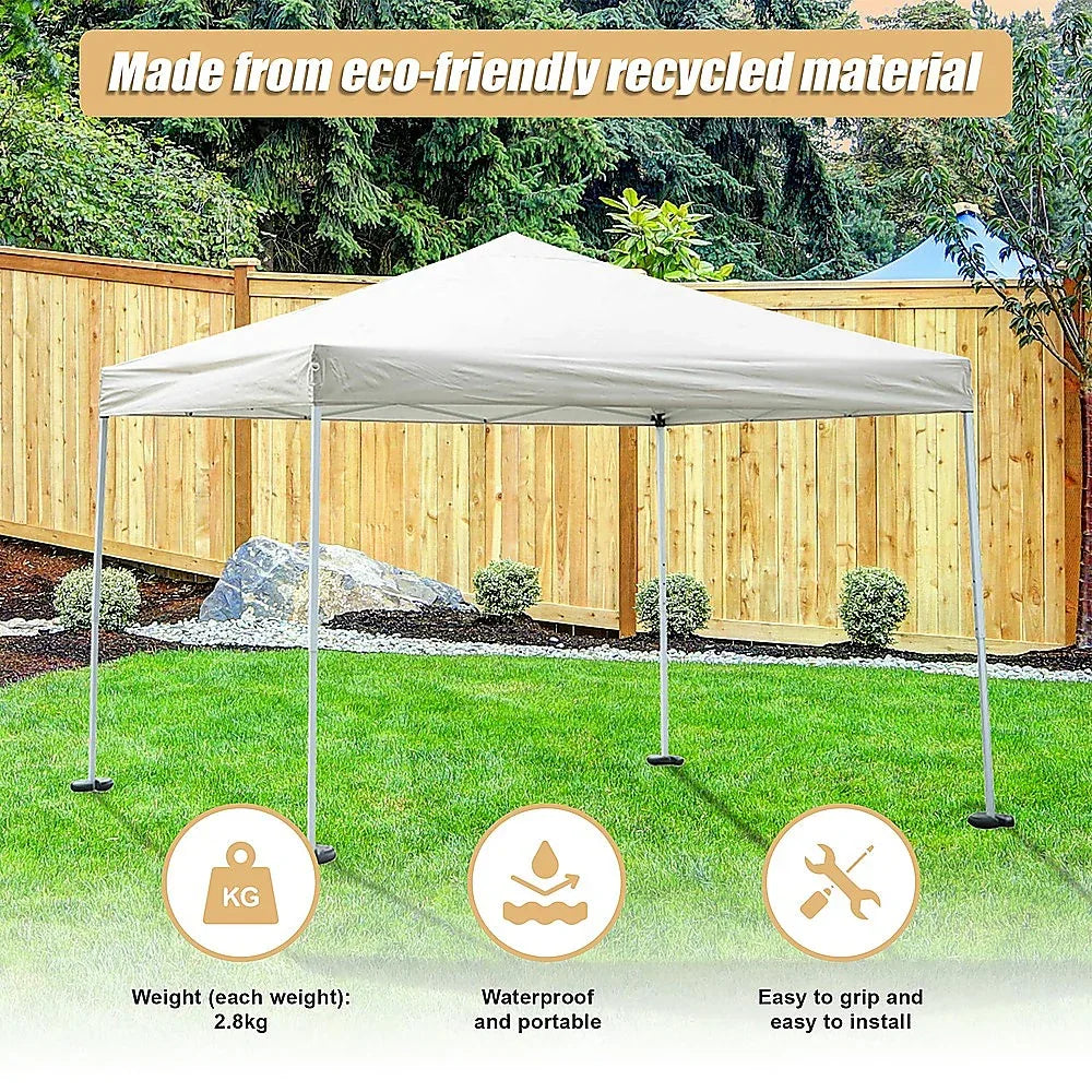 4pcs Outdoor Canopy Tent Leg Weights Anchor Stand Heavy Duty Gazebo Discs Base - Mekamart Australia