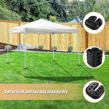 4pcs Outdoor Canopy Tent Leg Weights Anchor Stand Heavy Duty Gazebo Discs Base - Mekamart Australia