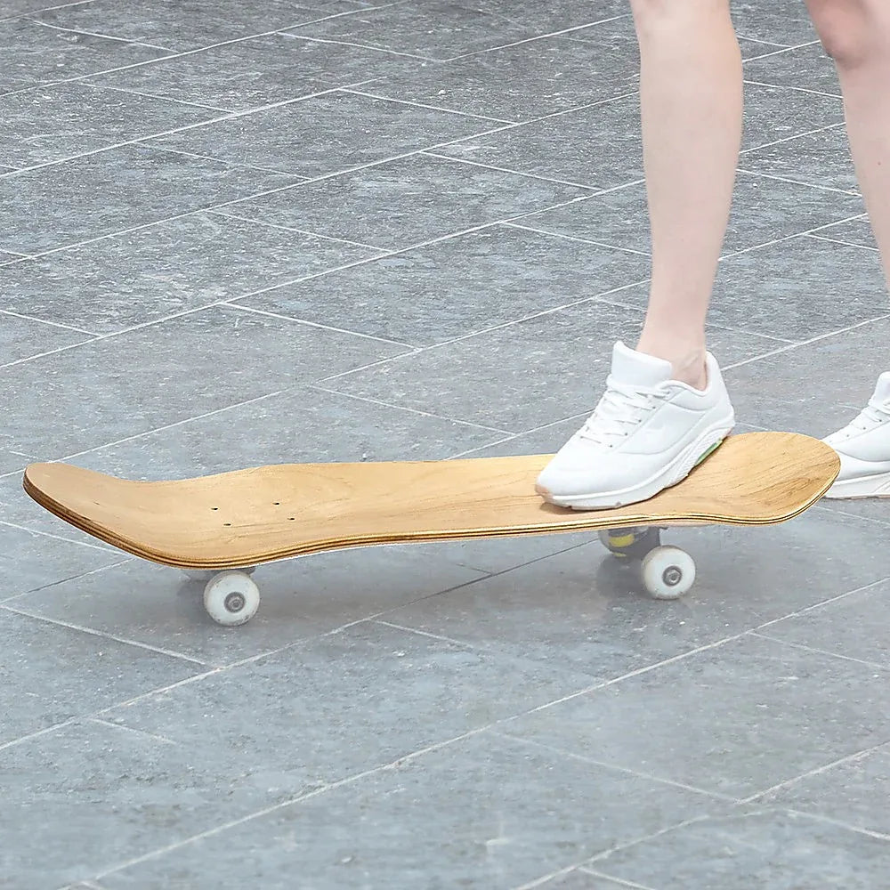 7 Layers Skateboard Deck Natural Wood Maple Double Concave Blank Skate Board DIY - Mekamart Australia