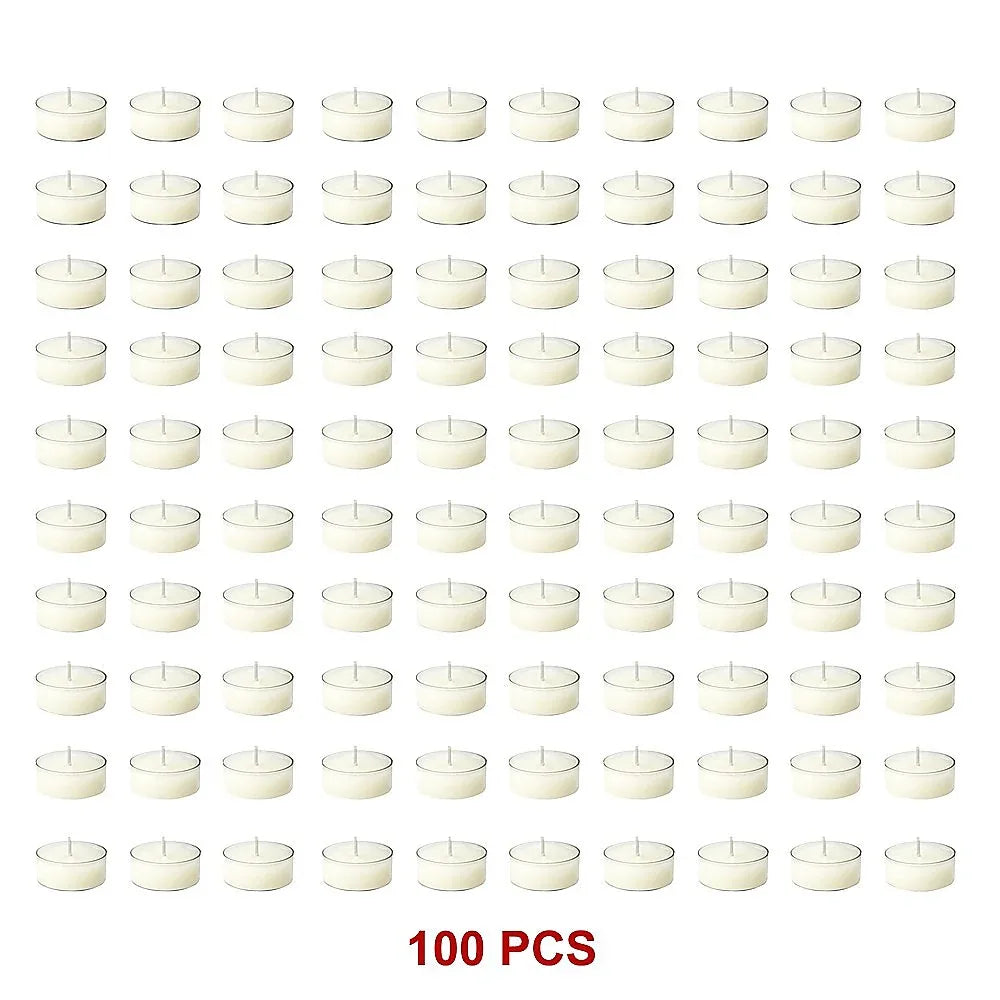 Bulk Buy Unscented SOY WAX Tealights, Soy Wax Tealight Candles - (100pc per set) - Mekamart Australia