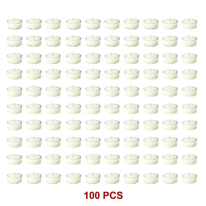 Bulk Buy Unscented SOY WAX Tealights, Soy Wax Tealight Candles - (100pc per set) - Mekamart Australia