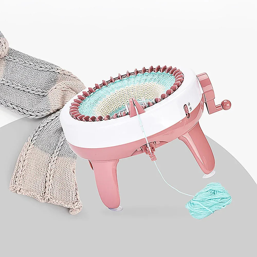 DIY Knitting Machine Smart Weaving Knit Rotating Kids Toy Scarf Sock Hat Gift - Mekamart Australia