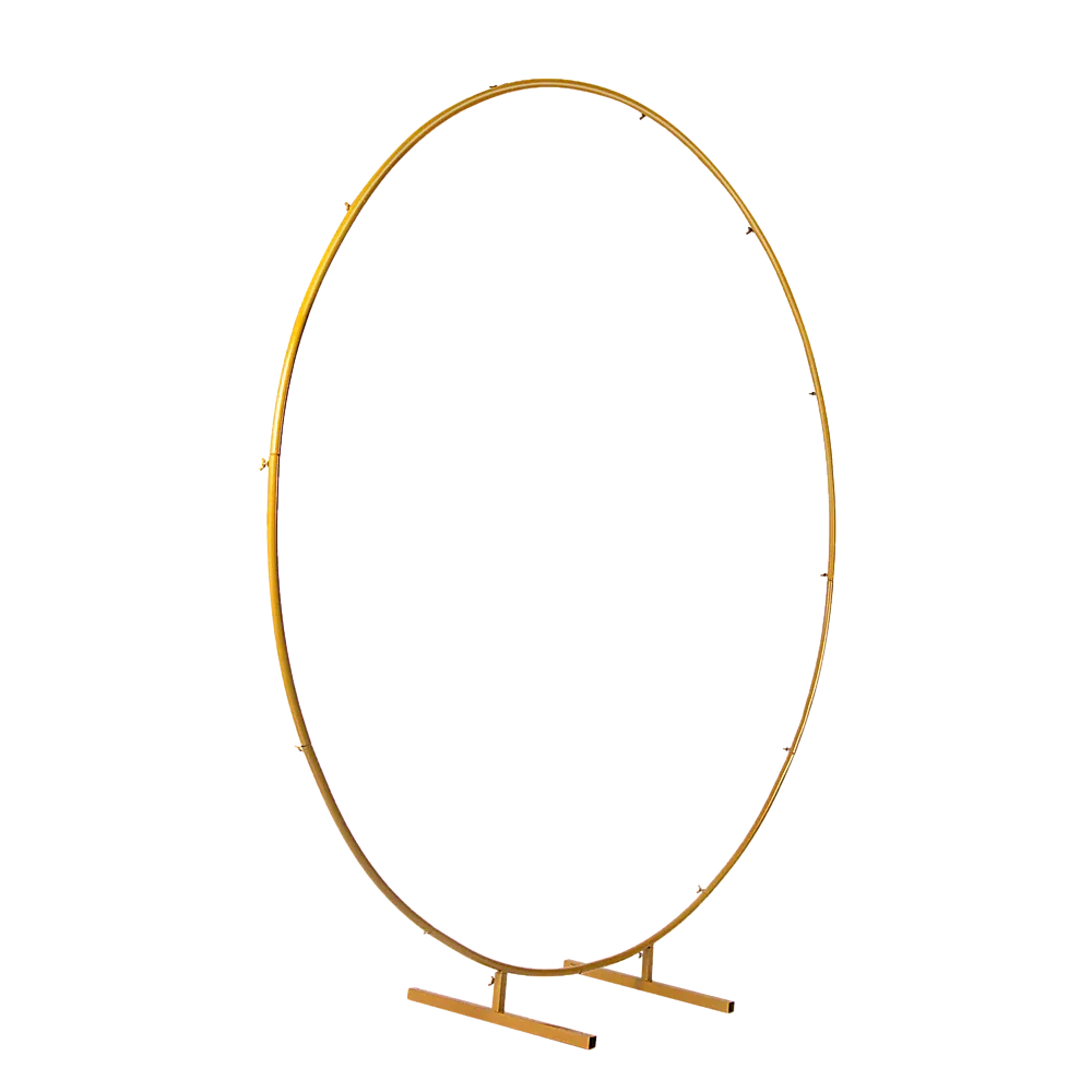 2M Wedding Hoop Round Circle Arch Backdrop Flower Display Stand Frame Background - Mekamart Australia