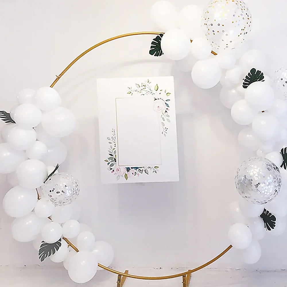 2M Wedding Hoop Round Circle Arch Backdrop Flower Display Stand Frame Background - Mekamart Australia