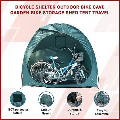 Bicycle Shelter Outdoor Bike Cave Garden Bike Storage Shed Tent Travel - Mekamart Australia