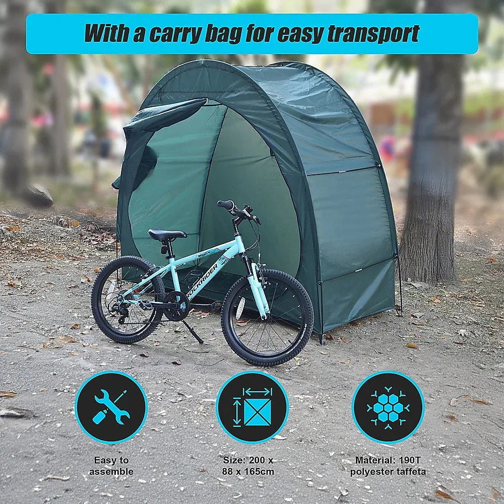 Bicycle Shelter Outdoor Bike Cave Garden Bike Storage Shed Tent Travel - Mekamart Australia