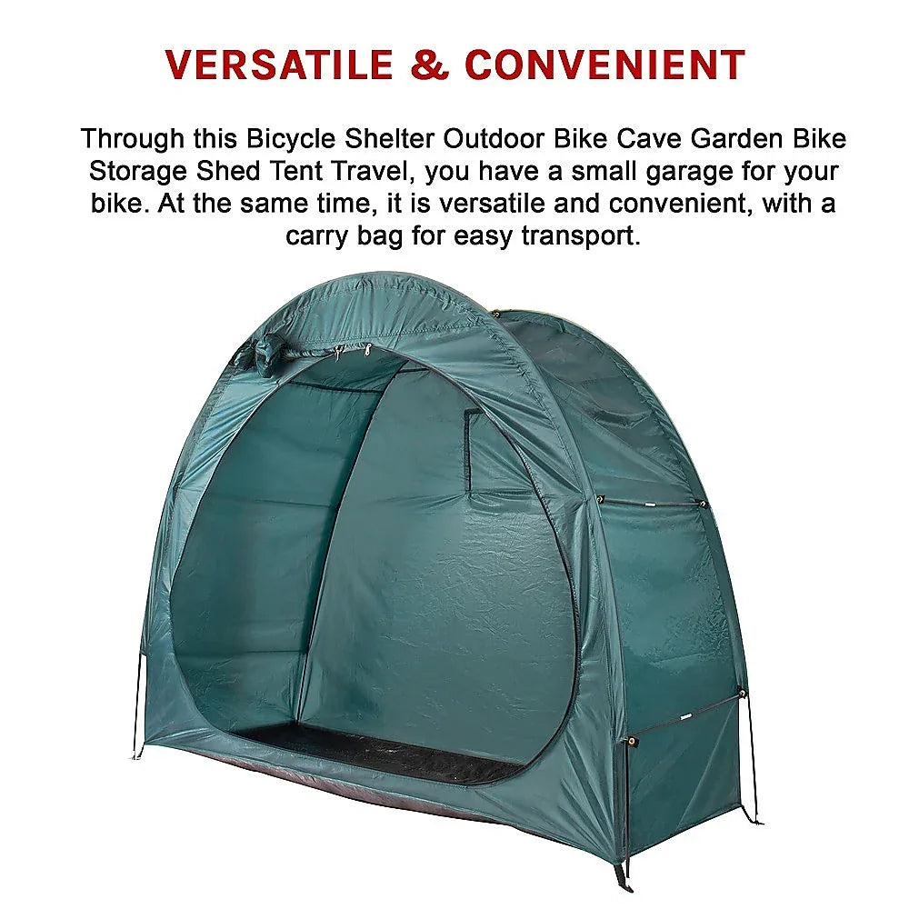 Bicycle Shelter Outdoor Bike Cave Garden Bike Storage Shed Tent Travel - Mekamart Australia