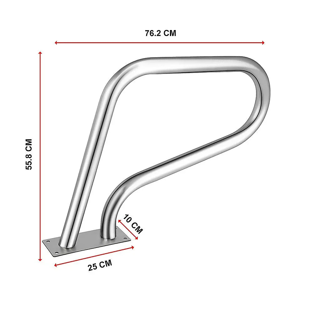 Swimming Pool Hand Rail Step Grab Rail 76.2x55.8cm with Drill Bit - Mekamart Australia
