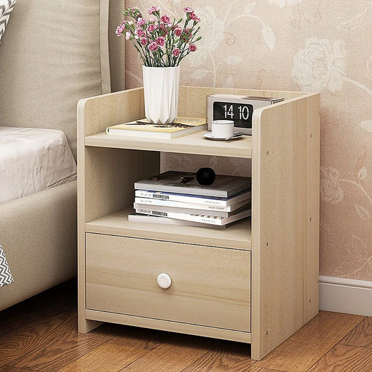 Bedside Tables Drawers Side Table Bedroom Furniture Nightstand Wood Unit - Mekamart Australia