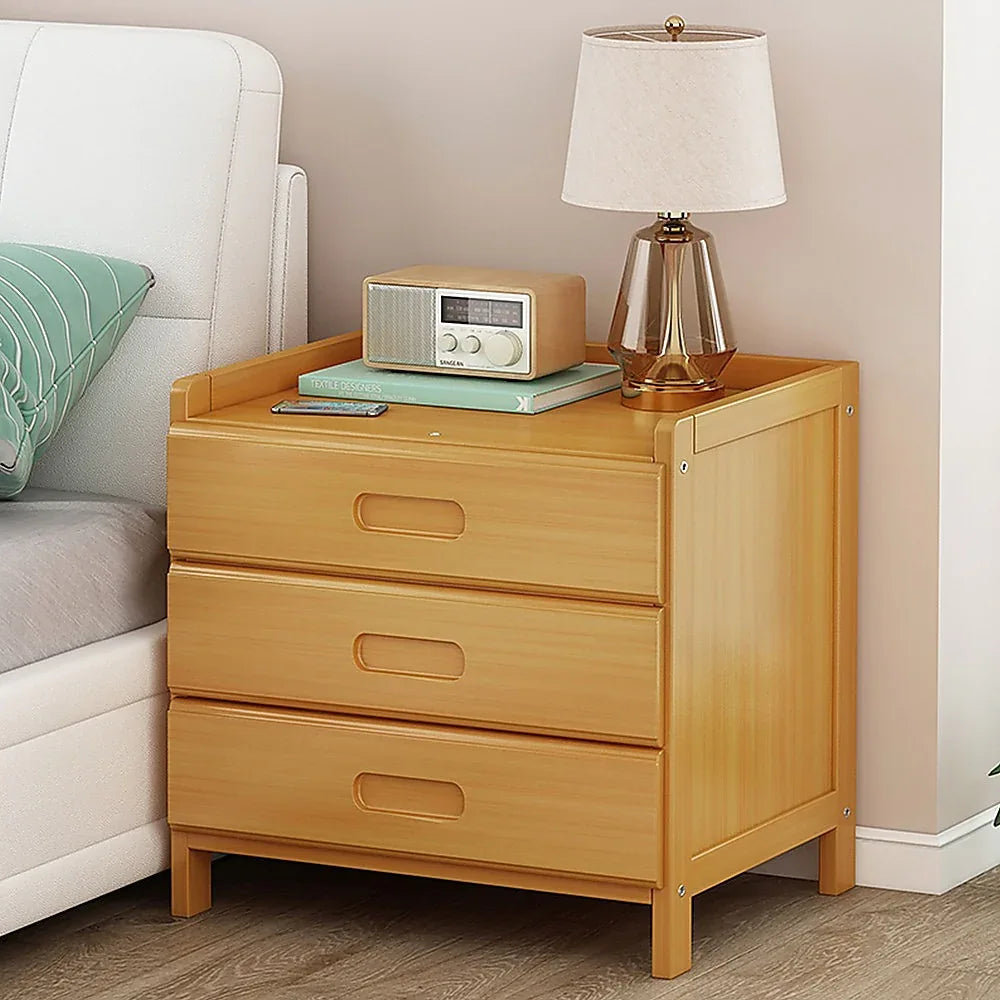 Bamboo Bedside Table Nightstand Storage Bedroom Sofa Side Stand - Mekamart Australia