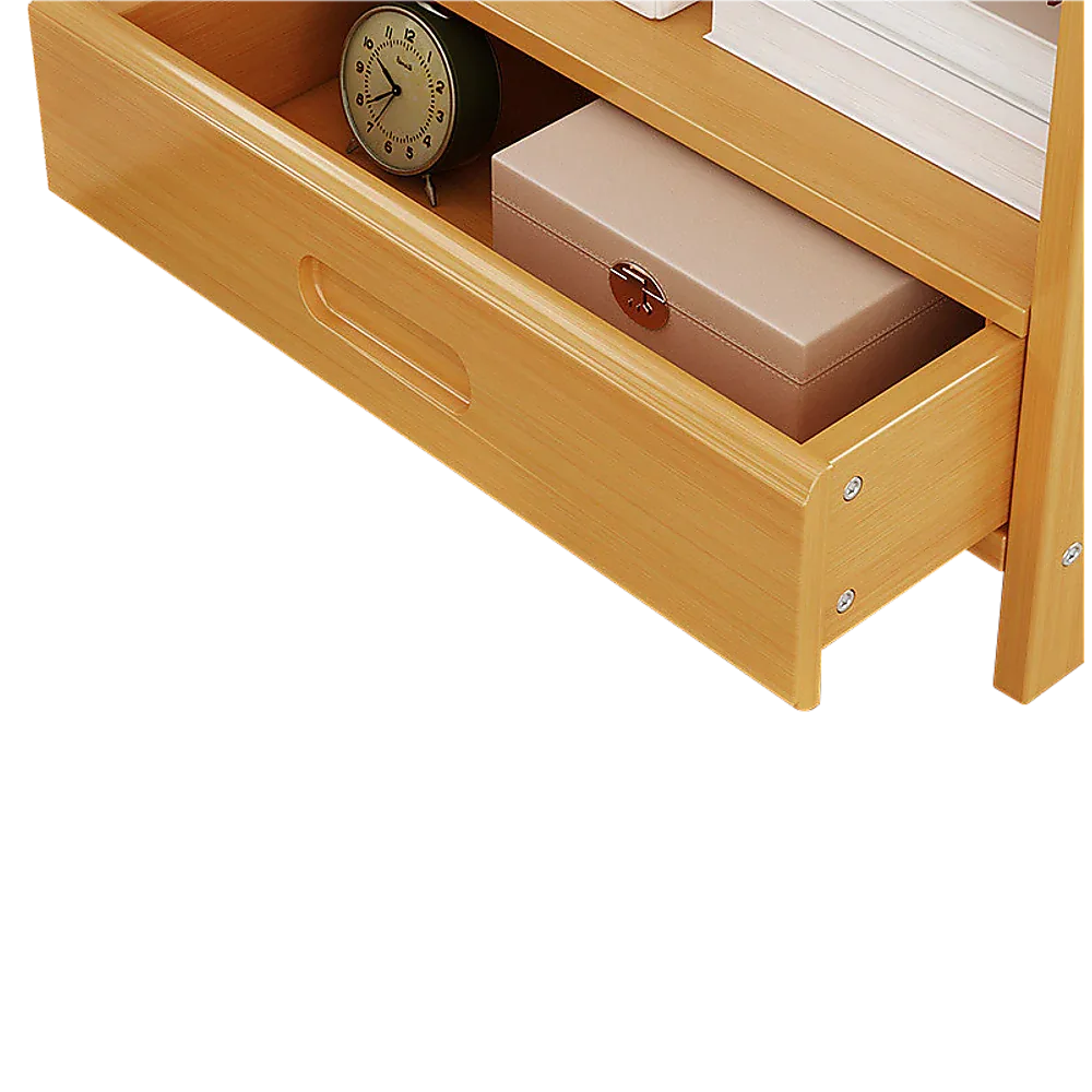 Bamboo Bedside Table Nightstand Storage Bedroom Sofa Side Stand - Mekamart Australia