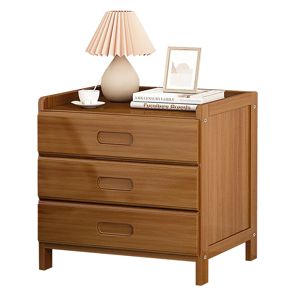 Bamboo Bedside Table Nightstand Storage Bedroom Sofa Side Stand - Mekamart Australia