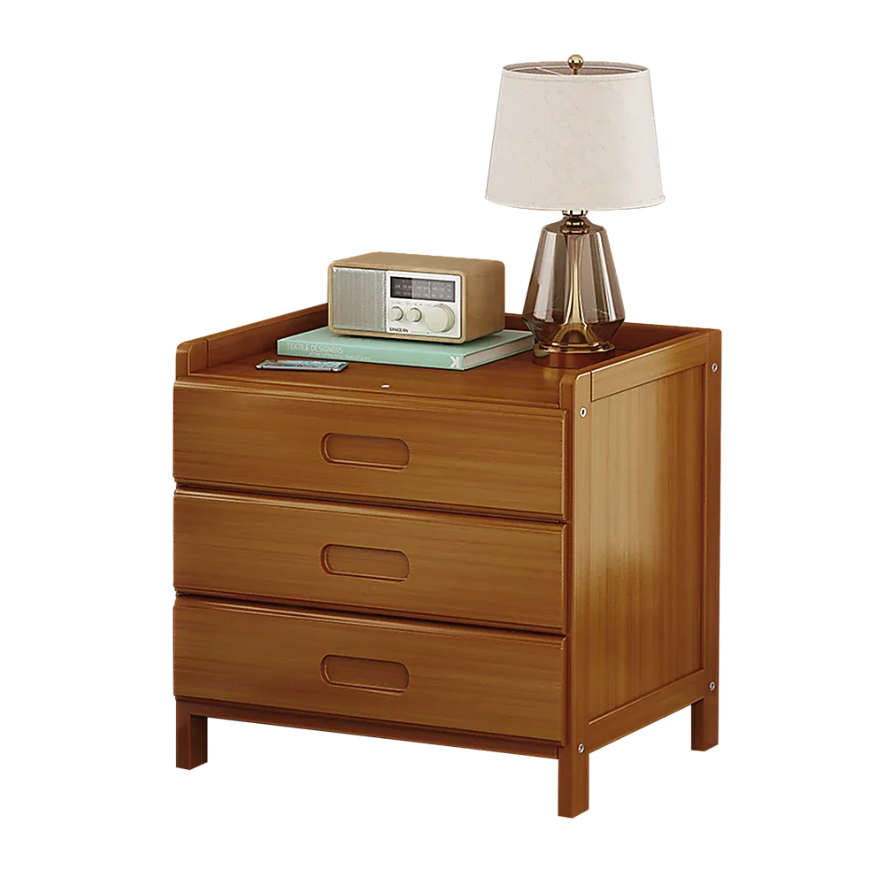 Bamboo Bedside Table Nightstand Storage Bedroom Sofa Side Stand - Mekamart Australia