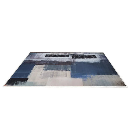 200x300cm Large Floor Blue Abstract Rug – Modern Area Carpet for Bedroom & Lounge - Mekamart Australia