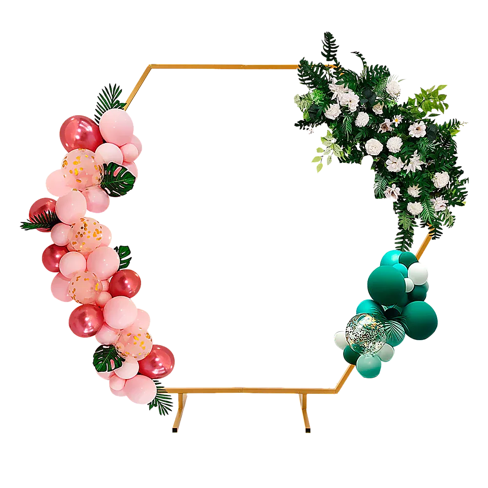 2M Wedding Hex Arch Backdrop Flower Display Stand Frame Background - Mekamart Australia