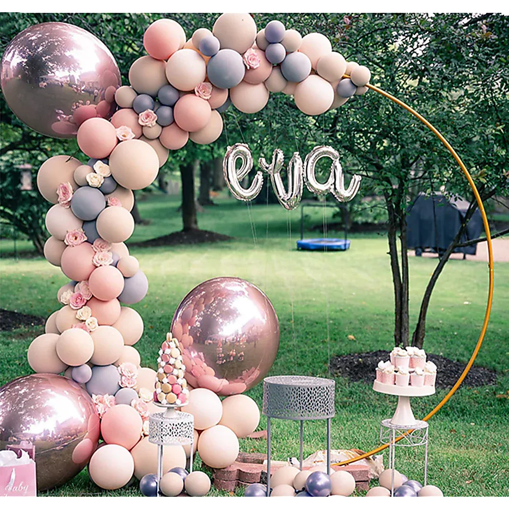 3M Gold Wedding Hoop Round Circle Arch Backdrop Flower Display Stand Frame Background - Mekamart Australia