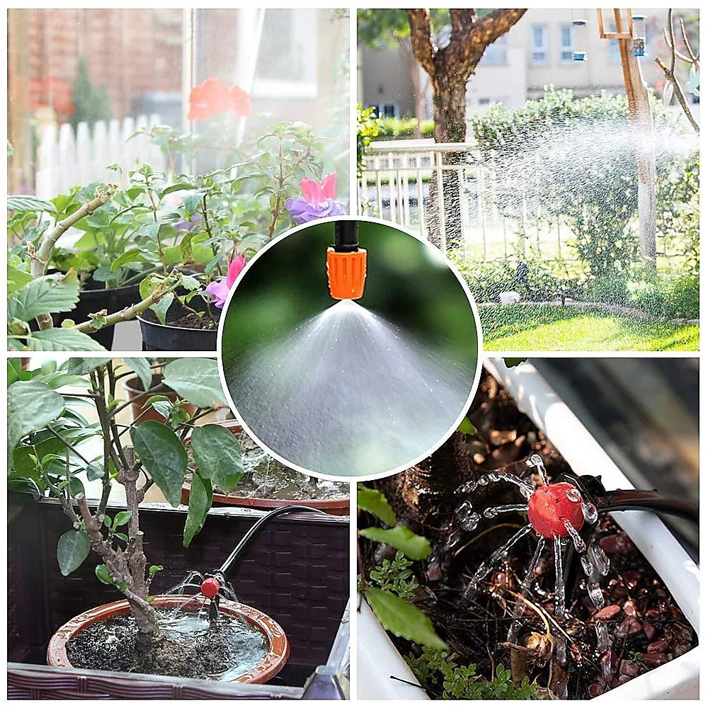 Drip Irrigation System Plant Self Garden Watering Hose Spray Kit - Mekamart Australia