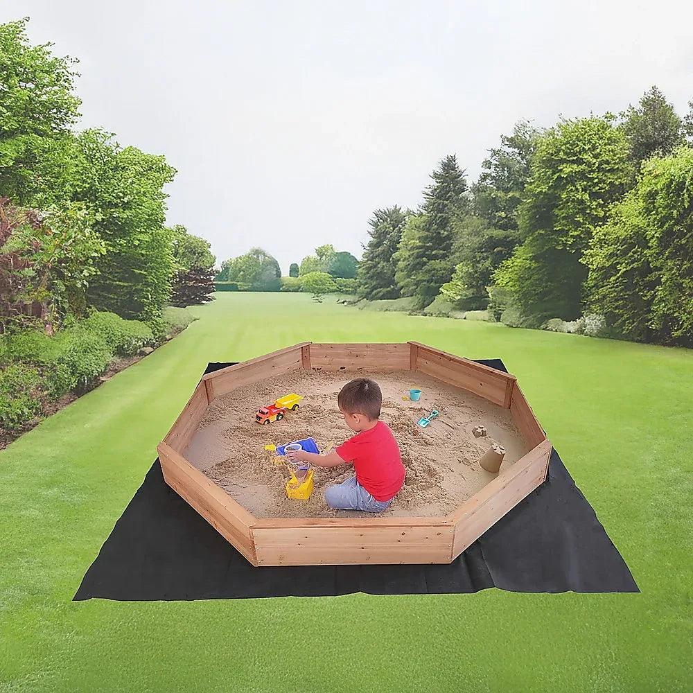 Kids Sand Pit Large Octagonal Wooden Sandpit - Mekamart Australia
