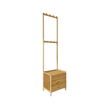 42x165cm Wooden Hall Stand Modern Style Minimalist Home Floor Coat Rack with Drawer - Mekamart Australia