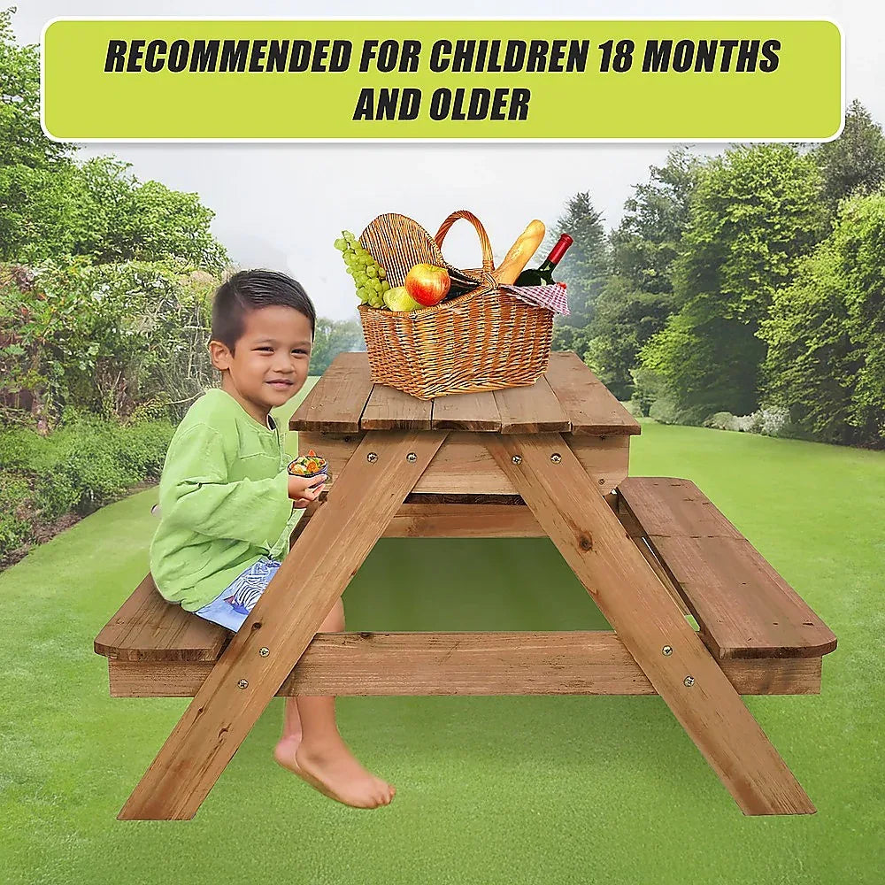Sand & Water Wooden Picnic Table - Mekamart Australia