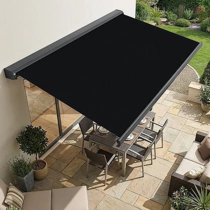 4.0m x 3.0m Retractable Folding Arm Awning Heavy Duty Full Cassette Motorised - Mekamart Australia