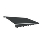 Outdoor Folding Arm Awning Retractable Sunshade Canopy Grey 4.0m x 3.0m - Mekamart Australia