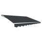 Outdoor Folding Arm Awning Retractable Sunshade Canopy Grey 5.0m x 3.0m - Mekamart Australia