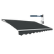 Motorised Outdoor Folding Arm Awning Retractable Sunshade Canopy Grey 4.0m x 2.5m - Mekamart Australia