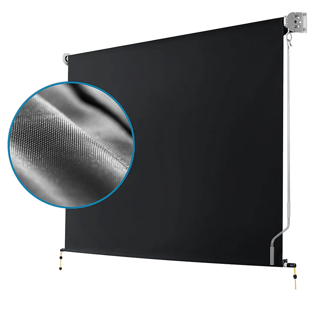 Retractable Straight Drop Roll Down Awning Garden Patio Screen 2.1X2.5M - Mekamart Australia