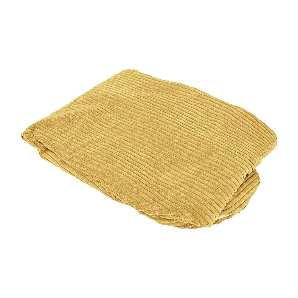 Jumbo Cord Beanbag Chair Cover Unfilled Large Bean Bag - Mustard - Mekamart Australia